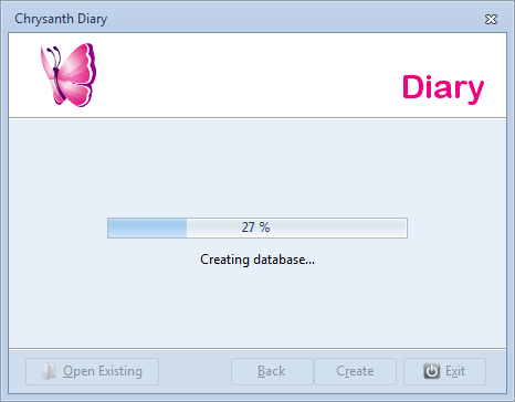 Creating new diary database