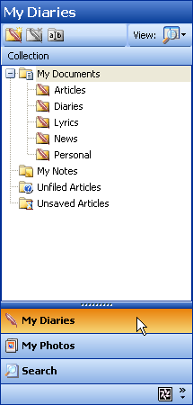 Collection View for Diary