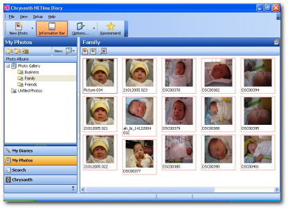 Keep all photos organized — all your special moments